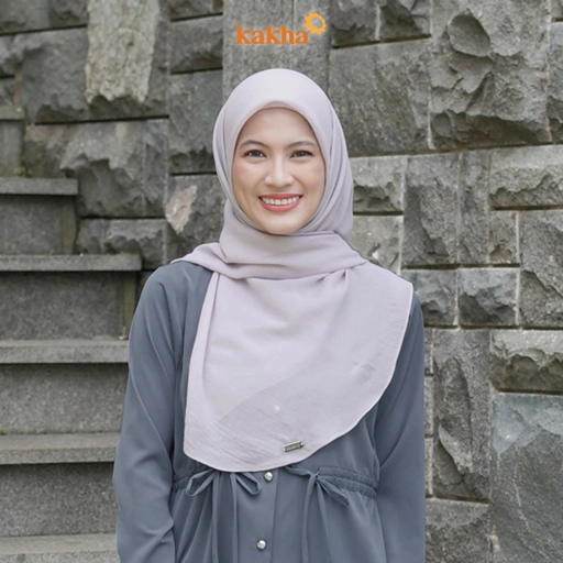 Image of Kakha X Malika Sessario - New Arrival - Hijab Oval Square / Hijab Polos / Hijab Segiempat