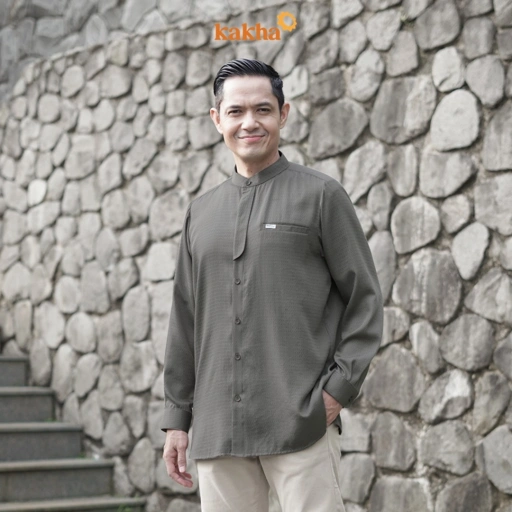 Image of Kakha x Dude Harlino - Koko Ayah Panjang Saga / Baju Koko Ayah / Baju Muslim / Baju Couple Keluarga