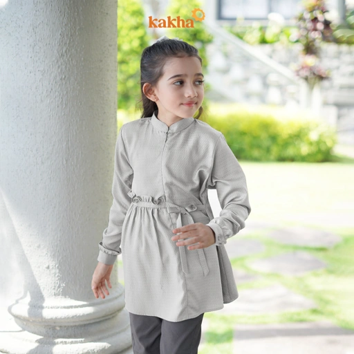 Image of Kakha x Alyssa Soebandono - Tunik Anak Kenanga / Baju Tunik Anak / Tunik Muslim / Baju Couple Keluarga
