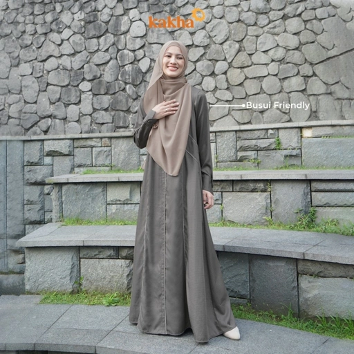 Image of Kakha x Alyssa Soebandono - Gamis Ibu Saga / Baju Gamis Ibu / Gamis Muslim / Baju Couple Keluarga
