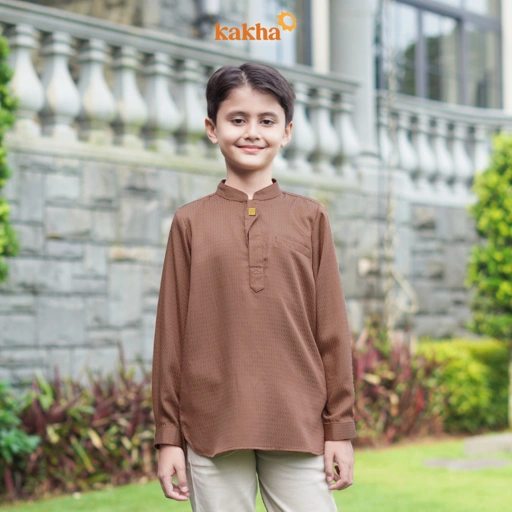 Image of Kakha x Dude Harlino - Koko Anak Panjang Cendana / Baju Koko Ayah / Baju Muslim / Baju Couple Keluarga