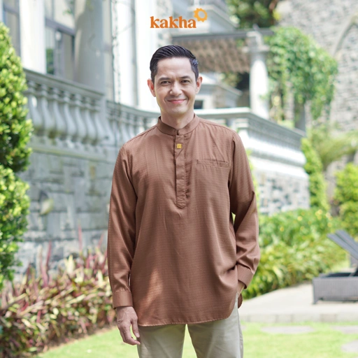 Image of Kakha x Dude Harlino - Koko Ayah Panjang Cendana / Baju Koko Ayah / Baju Muslim / Baju Couple Keluarga