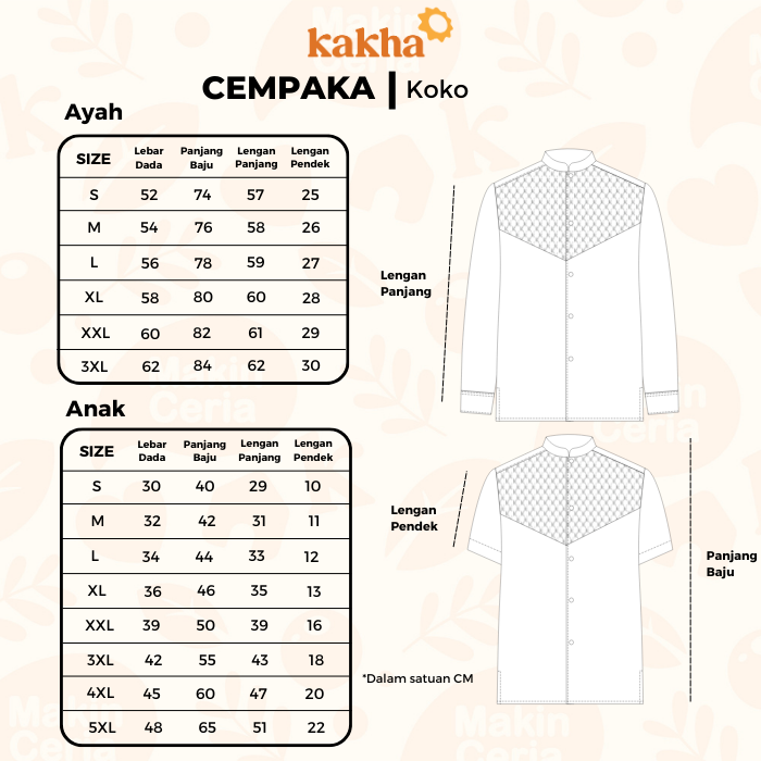 Cempaka - Kemeja Koko Ayah Panjang