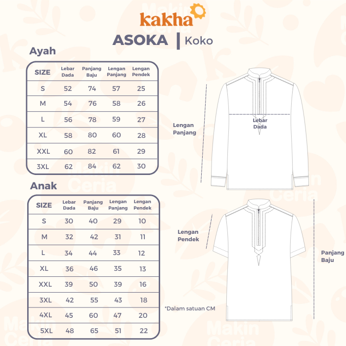 Asoka - Kemeja Koko Ayah Panjang