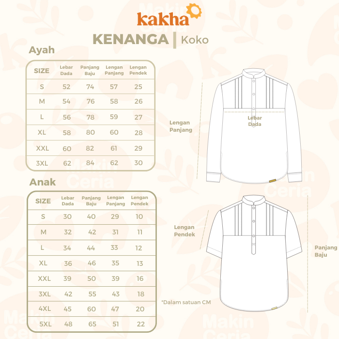 Kenanga - Kemeja Koko Anak Panjang