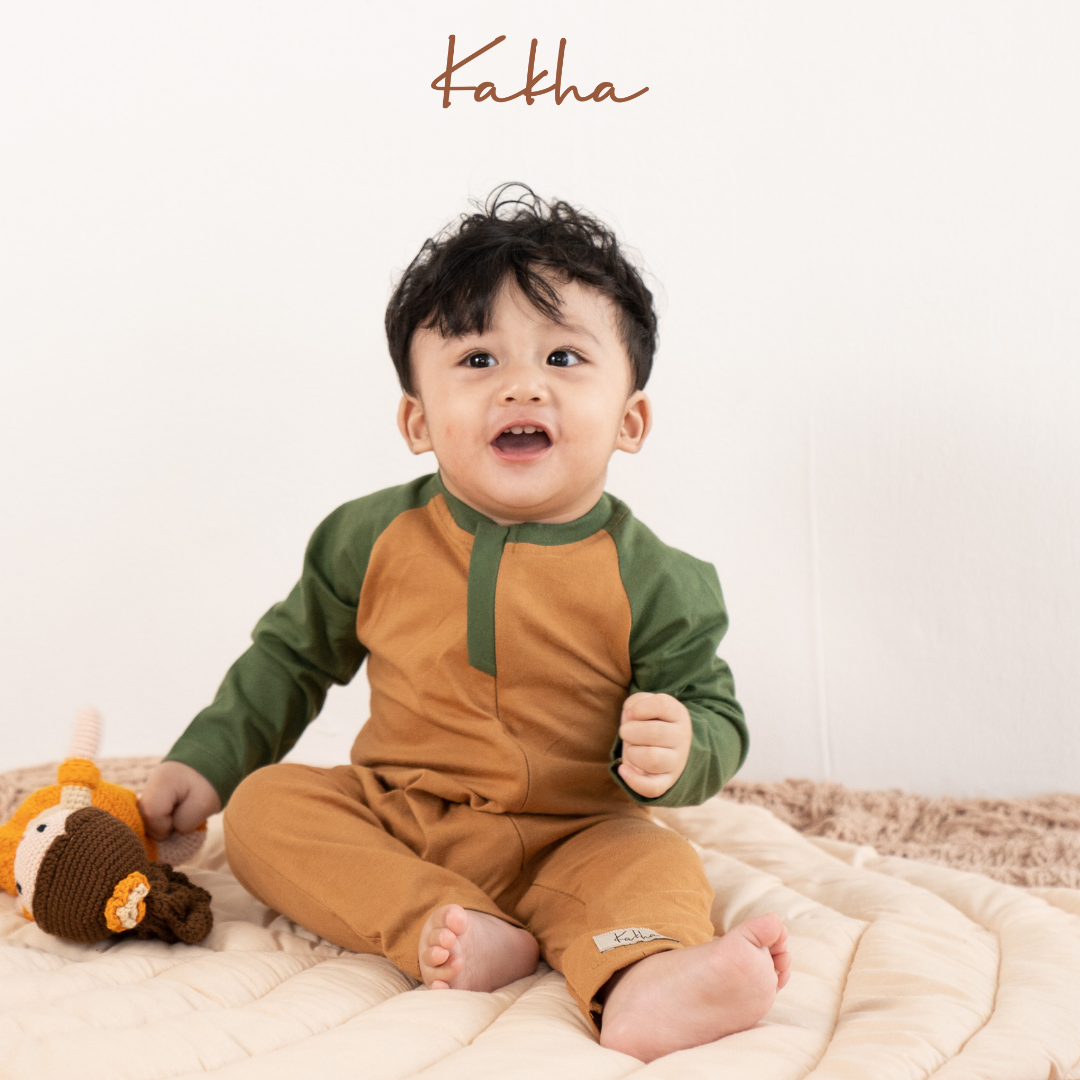 Mini Kakha- Sleepsuit Bayi Roma (0-1 tahun) SNI / Sleepsuit bayi lengan panjang / Romper bayi
