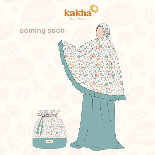 Image of Coming Soon Kakha - Mukena Dewasa Pastel Motif / Mukena Rayon / Mukena Polos / Mukena Jumbo