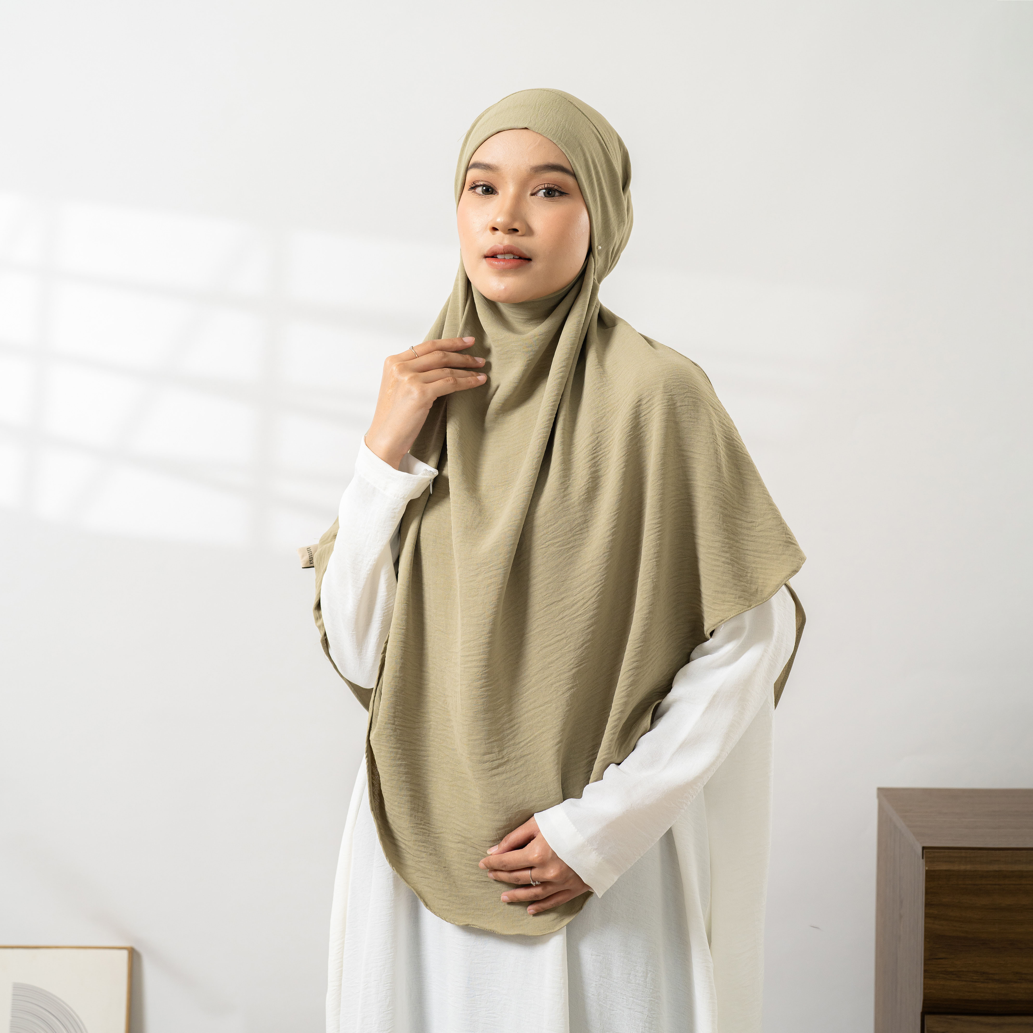 Humairah French Khimar Instant Hijab Khimar Cringkle Jilbab kerudung Frech Khimar By Umnawear