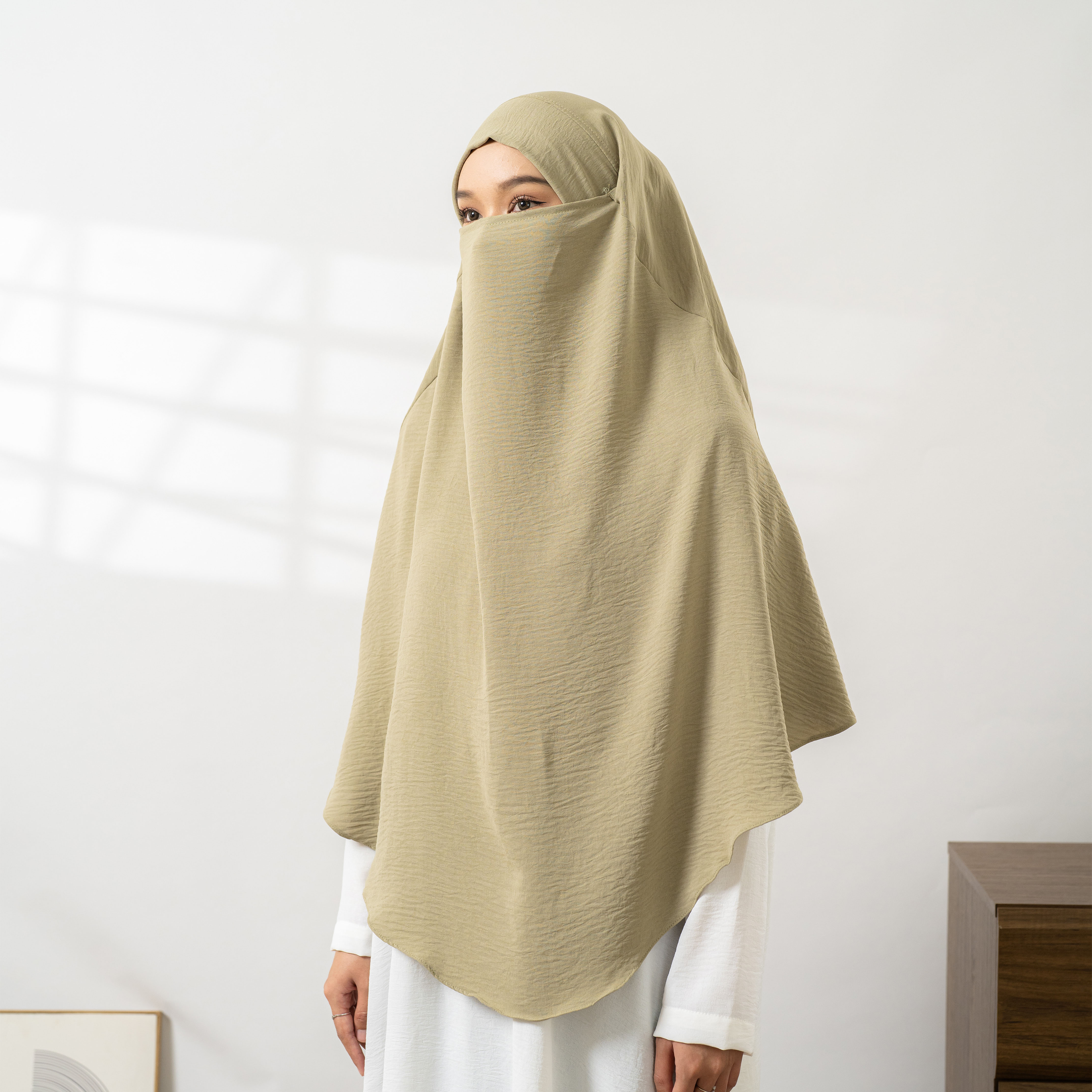 Humairah French Khimar Instant Hijab Khimar Cringkle Jilbab kerudung Frech Khimar By Umnawear