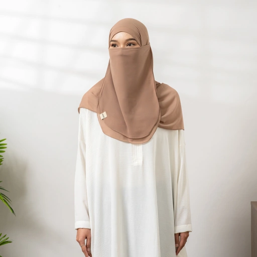 Image of Kaira Pashmina Ceruty Syari | Jilbab Pashmina Jumbo 200x75 cm Plus Cadar By Umnawear