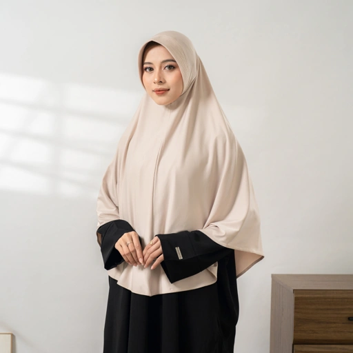 Image of Nissa Hijab Instan Jumbo Size By Umnawear - Khimar Instan Jersey Premium