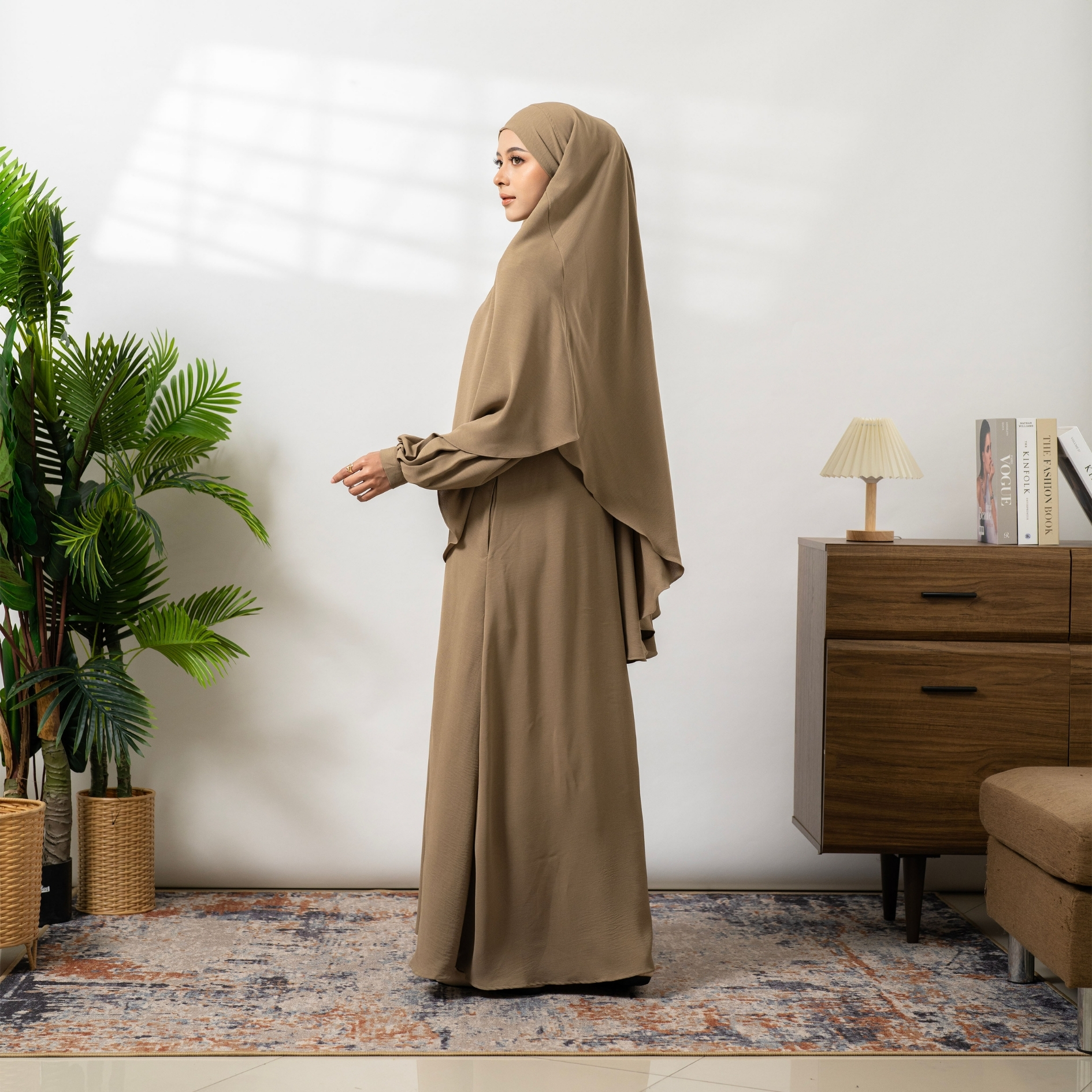 Ummayah Abaya Set Khimar Wanita Set Abaya Murah Dress Gamis Syari By Umnawear