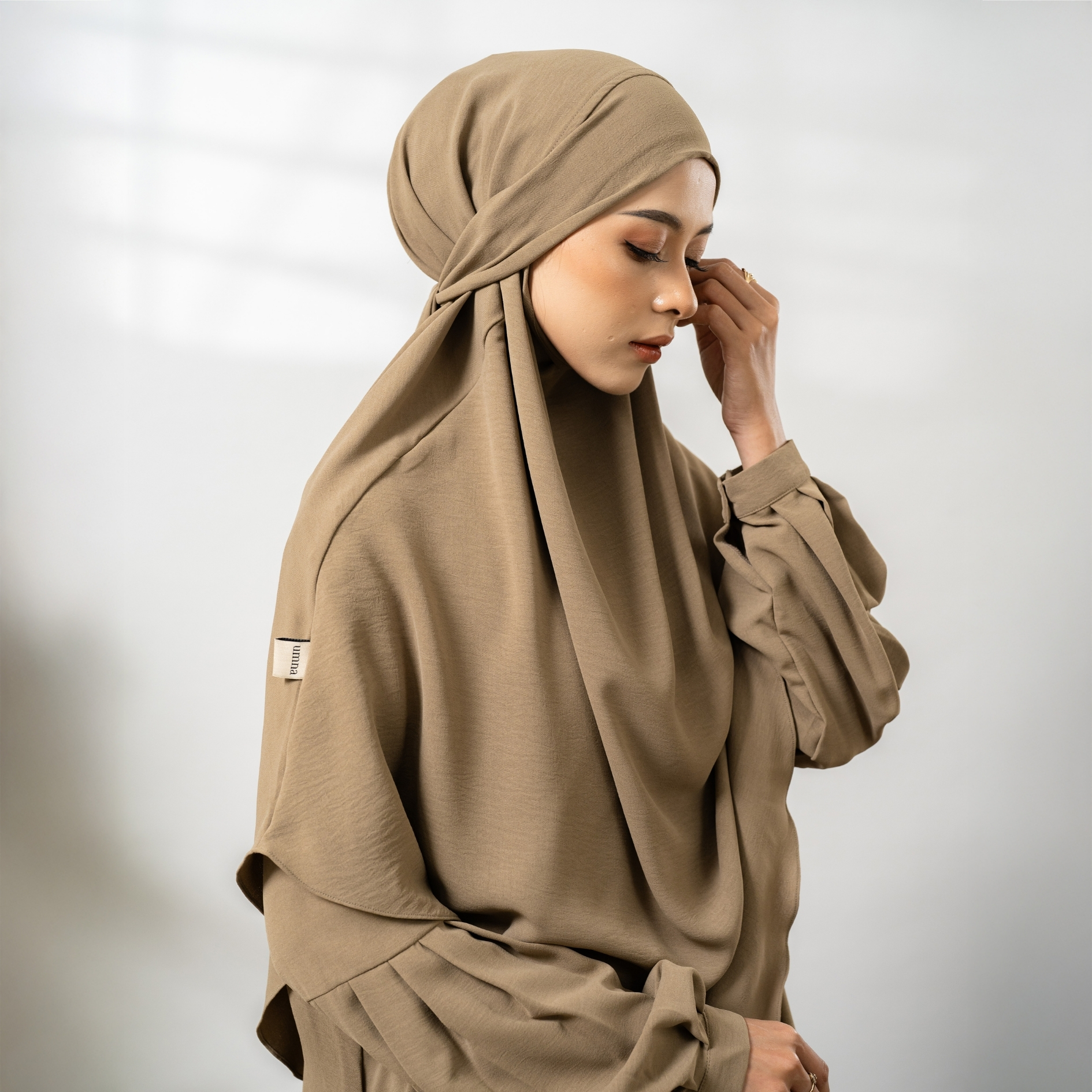 Ummayah Abaya Set Khimar Wanita Set Abaya Murah Dress Gamis Syari By Umnawear