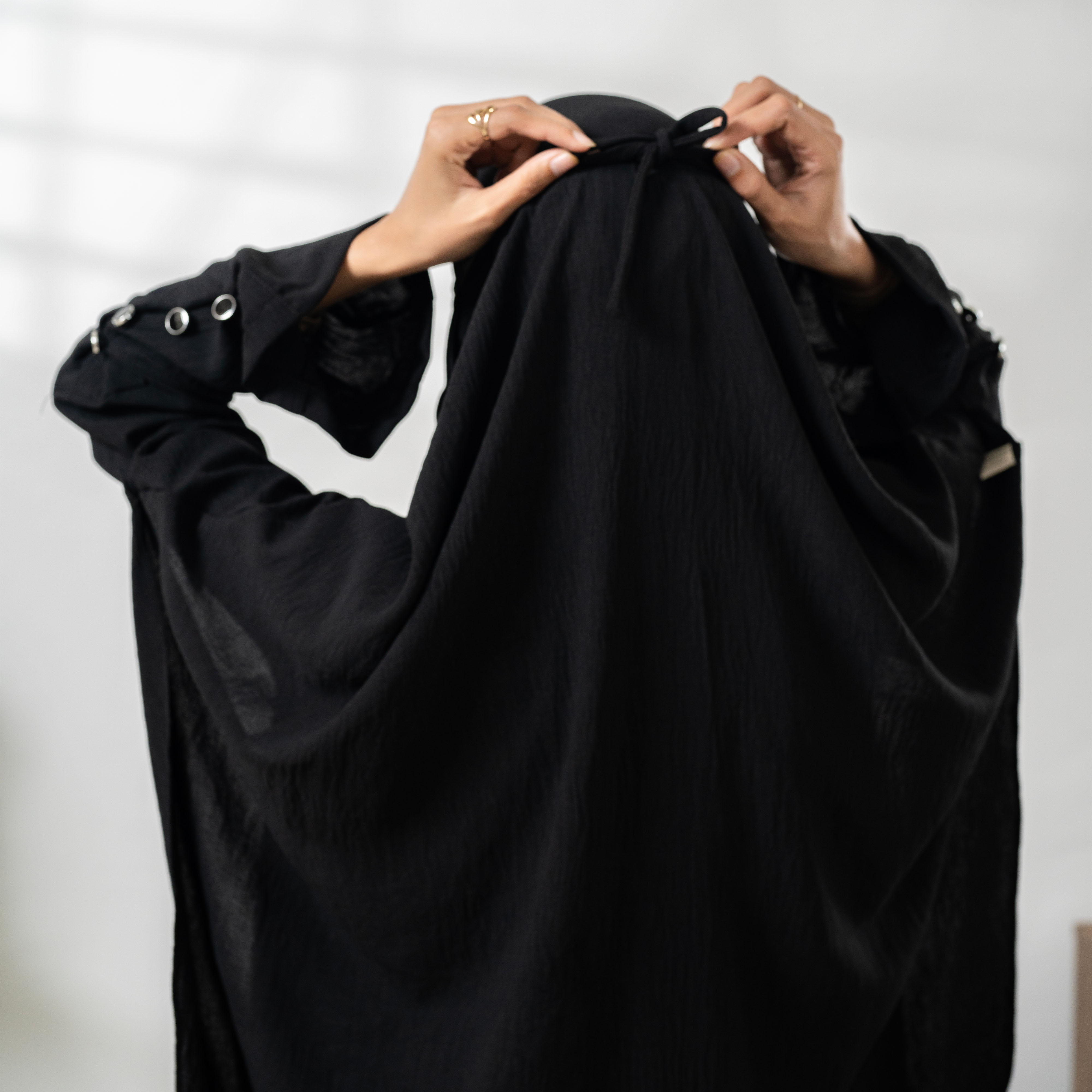 Salwa Set French Khimar | Abaya Syari Gamis Set Umroh Haji by Umnawear