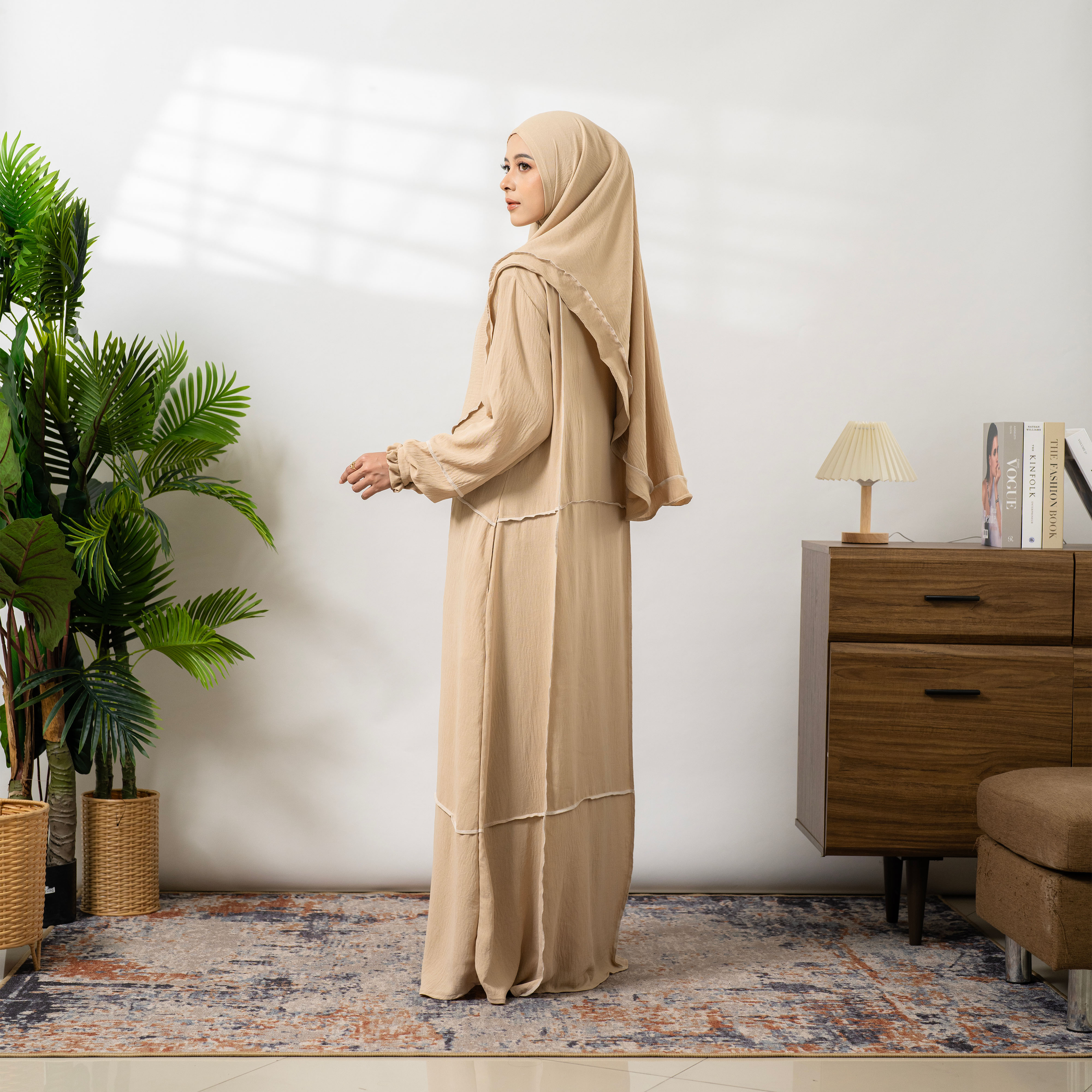 Ceisya Abaya Set Khimar By Umnawear | Gamis Set Hijab Syari Baju Lebaran Abaya Obras Jahitan Diluar Busui Raya Series