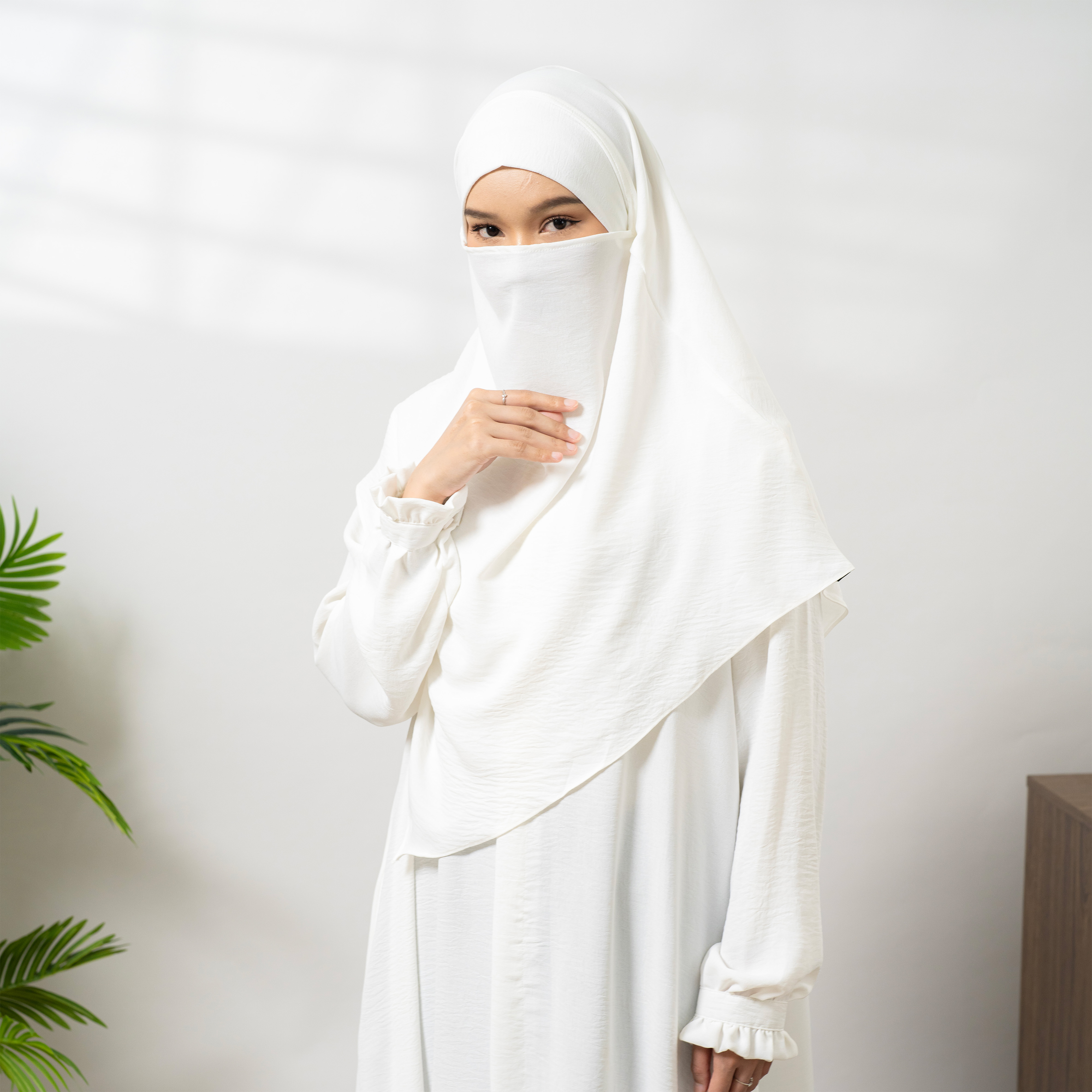 Mecca Abaya Set French Khimar Syari Umroh Haji Gamis FK Lebaran dan hari Raya Terbaru By Umnawear