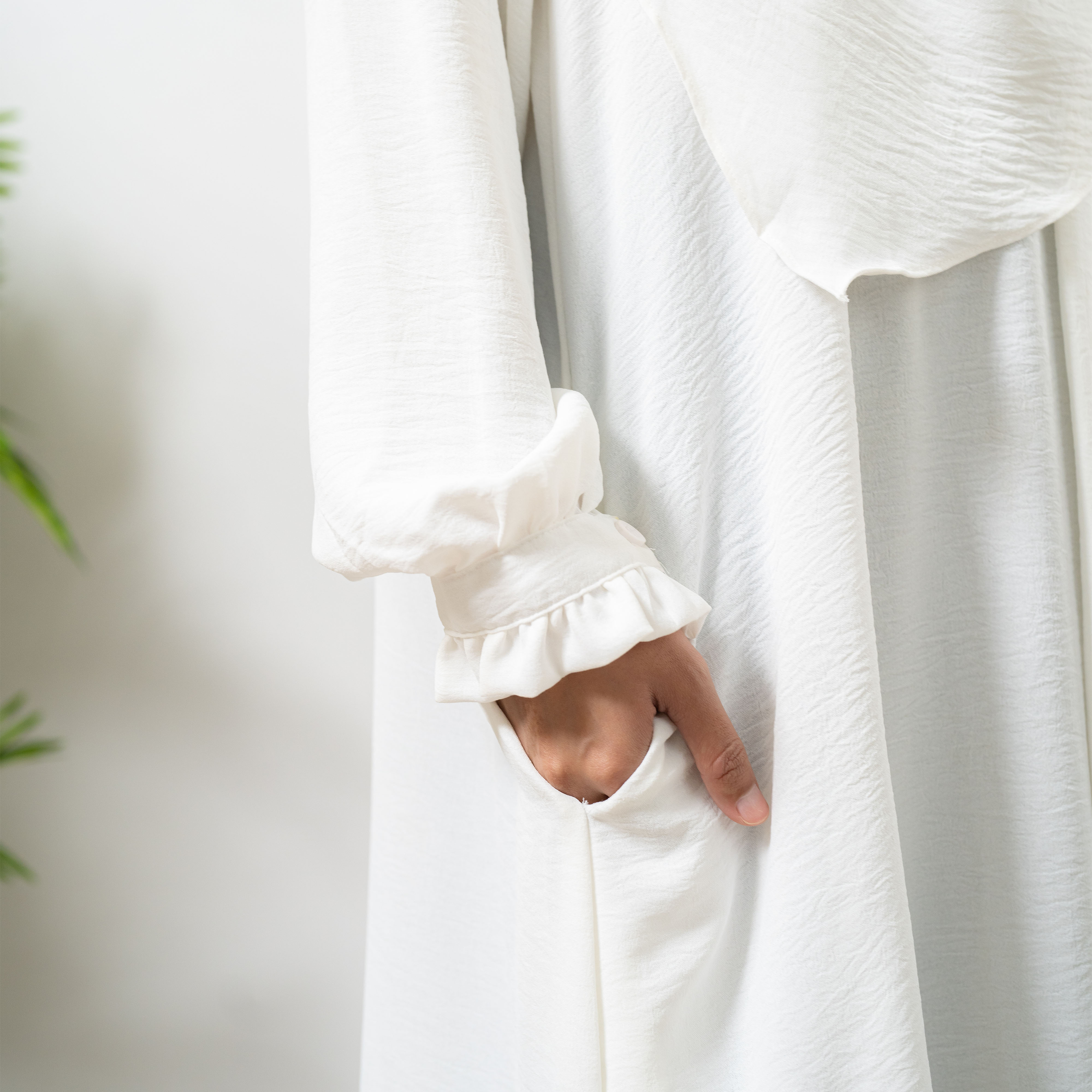 Mecca Abaya Set French Khimar Syari Umroh Haji Gamis FK Lebaran dan hari Raya Terbaru By Umnawear