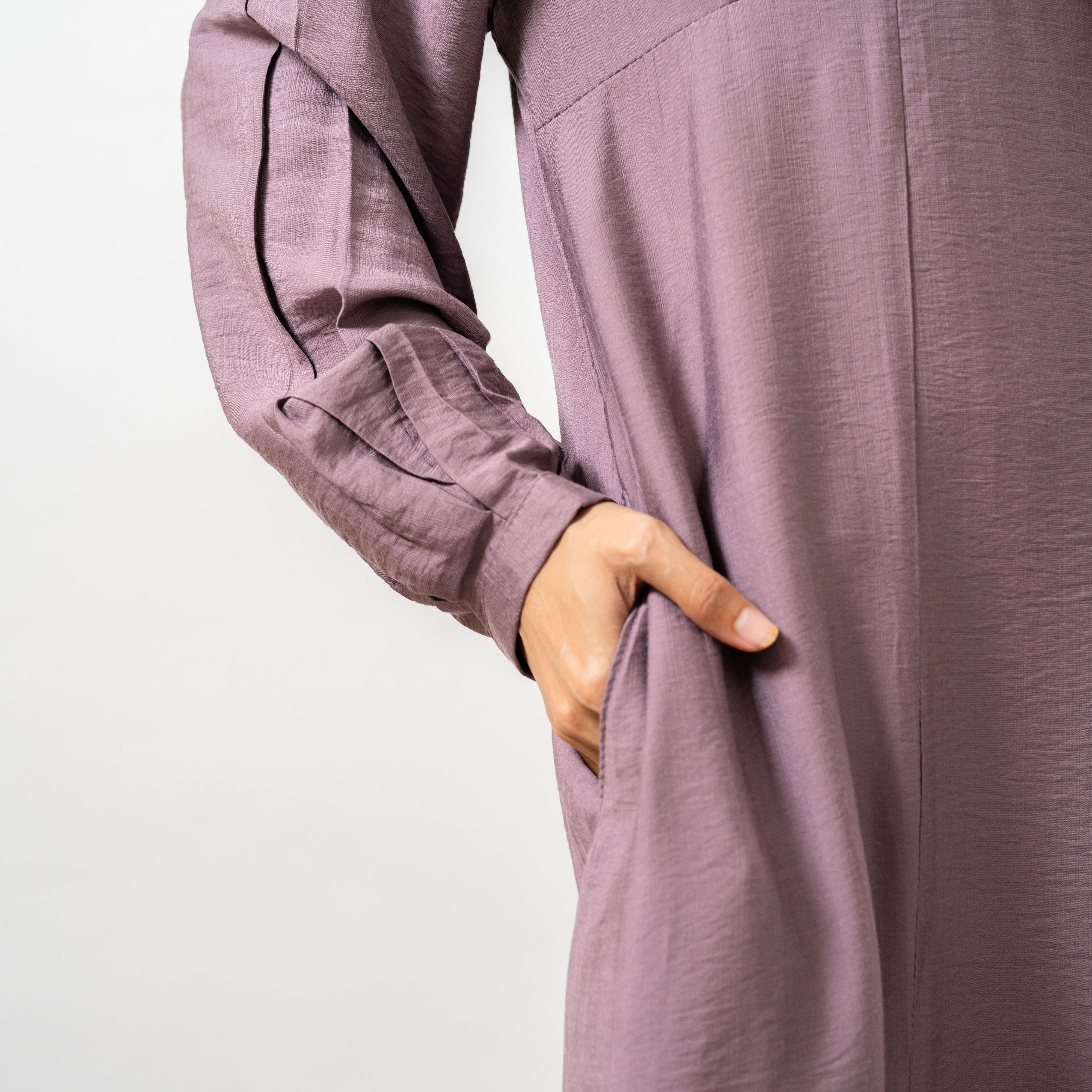 Arafa Dress Muslimah Syari Busui Friendly Gamis Tali Pinggang Polos Basic By Umnawear