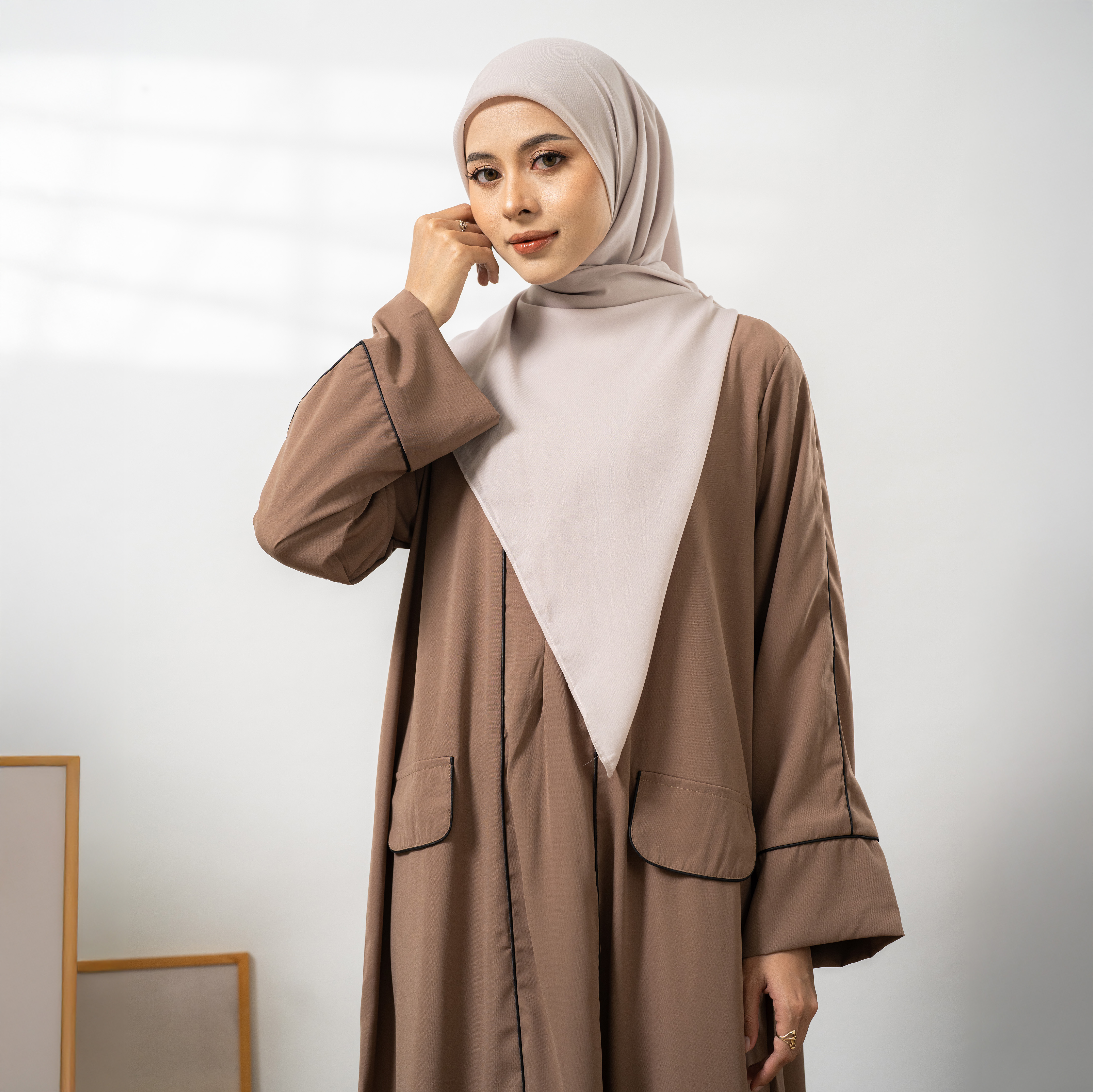 Ameenah Abaya Syari Umroh Elegan Nyaman | Gamis Abaya Hitam Turkey Baju Muslim By Umnawear