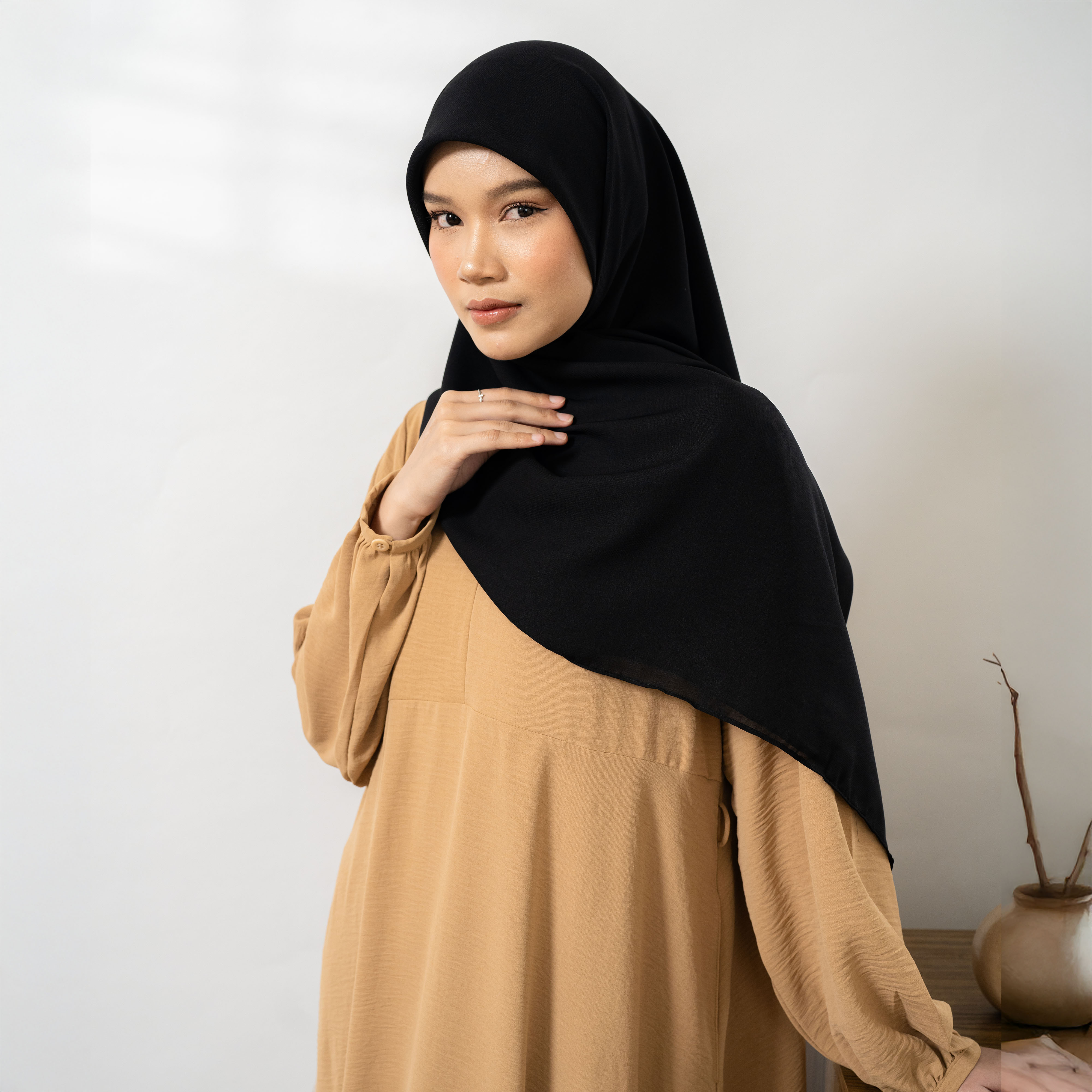 Soraya Dress Umna Dress Gamis Daily Polos Syari Home Dress Wanita Muslim By Umnawear