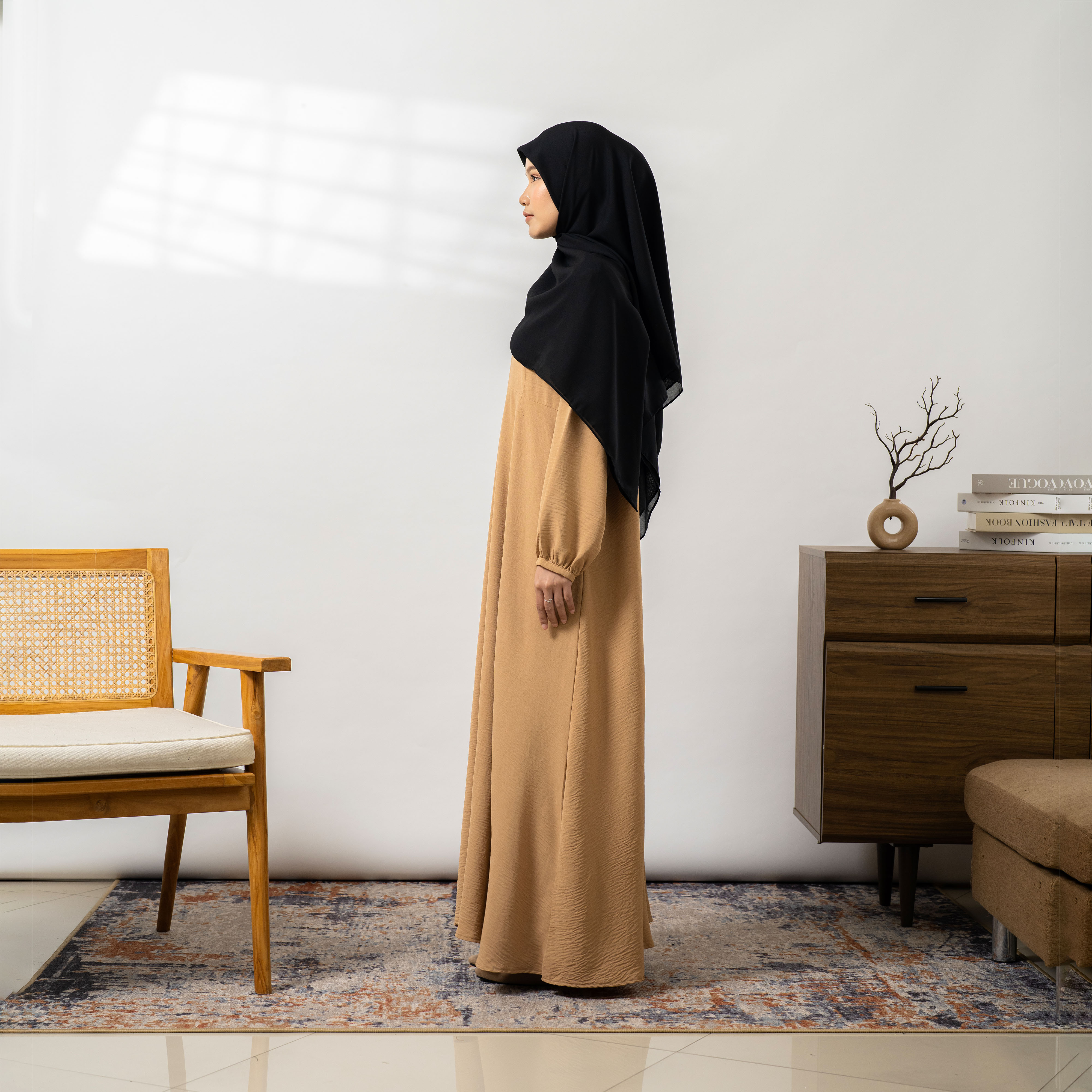 Soraya Dress Umna Dress Gamis Daily Polos Syari Home Dress Wanita Muslim By Umnawear