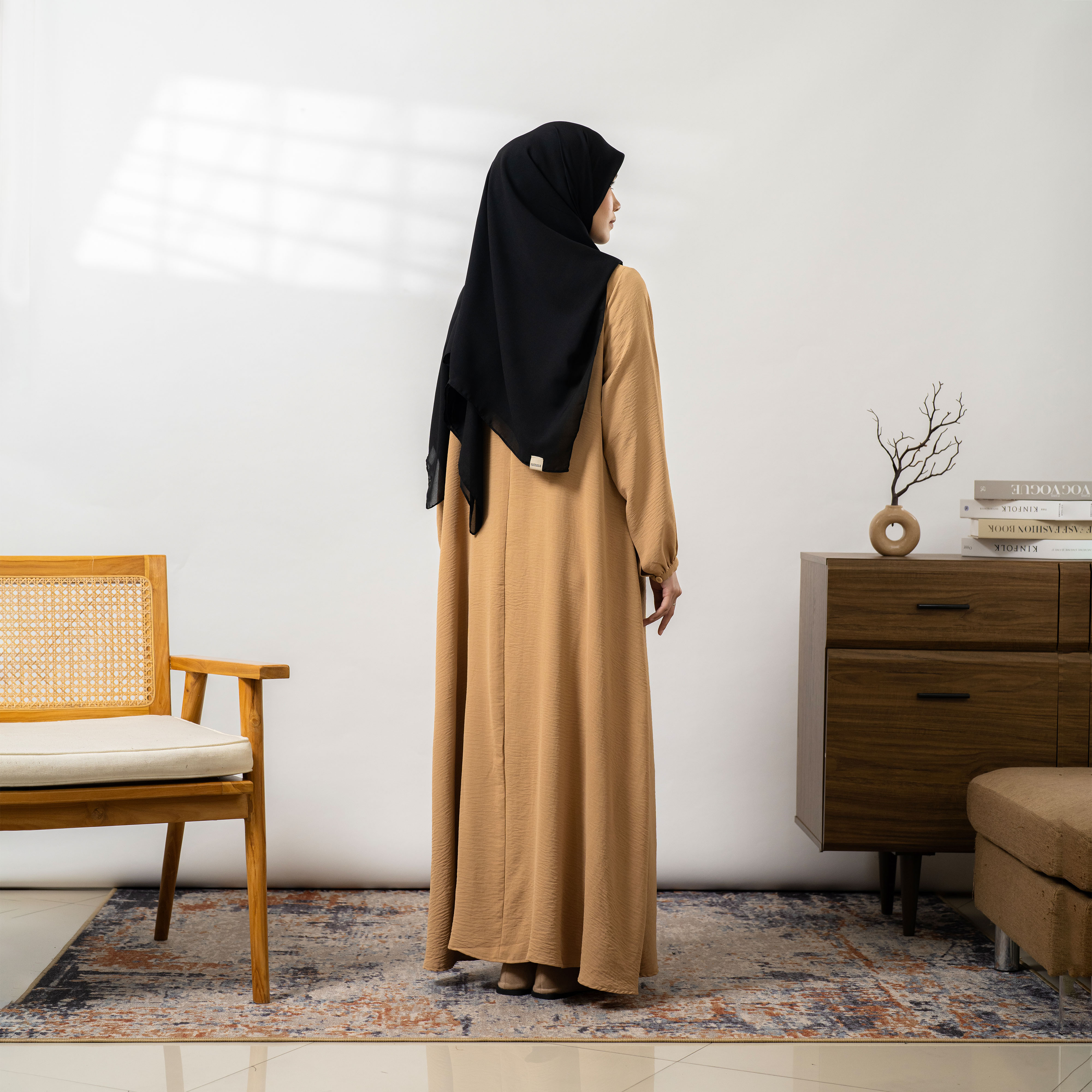 Soraya Dress Umna Dress Gamis Daily Polos Syari Home Dress Wanita Muslim By Umnawear