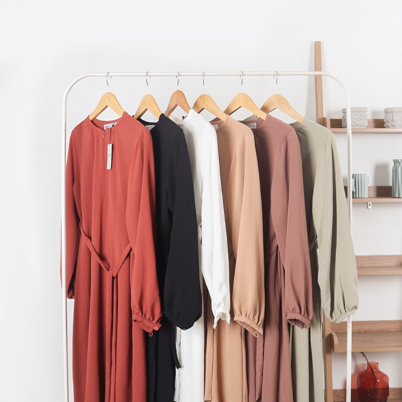 Soraya Dress Umna Dress Gamis Daily Polos Syari Home Dress Wanita Muslim By Umnawear