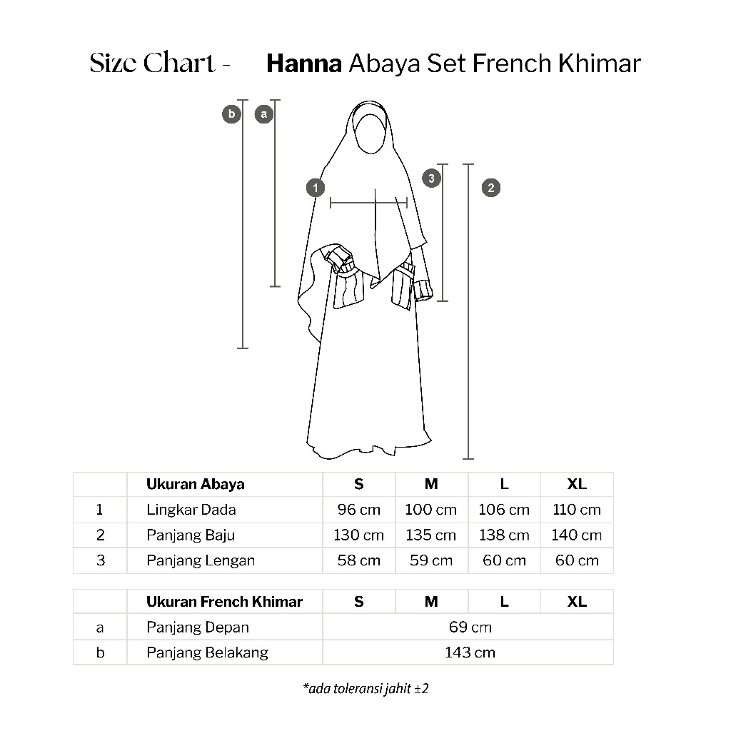 Hanna Abaya Set French Khimar Bahan Natail Gamis Pergelangan Rempel Syari Umroh Lebaran By Umnawear