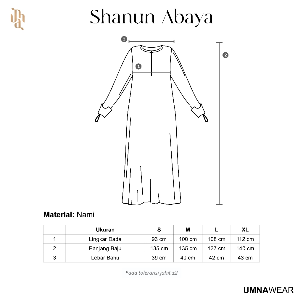 Shanun Abaya Simple Premium Basic Long Busui Gamis Wanita Syari Bumil Friendly By Umnawear