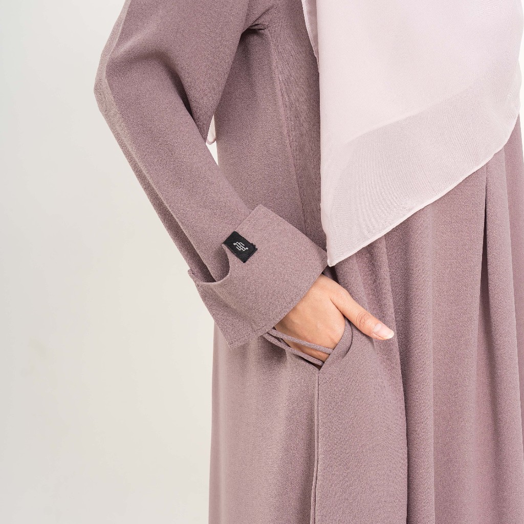 Shanun Abaya Simple Premium Basic Long Busui Gamis Wanita Syari Bumil Friendly By Umnawear