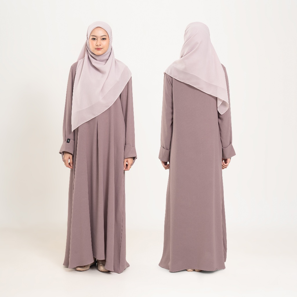 Shanun Abaya Simple Premium Basic Long Busui Gamis Wanita Syari Bumil Friendly By Umnawear