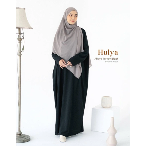 Image of Abaya Turkey Wanita Hulya Gamis Syari Kaftan Baju Muslim Syari By Umnawear