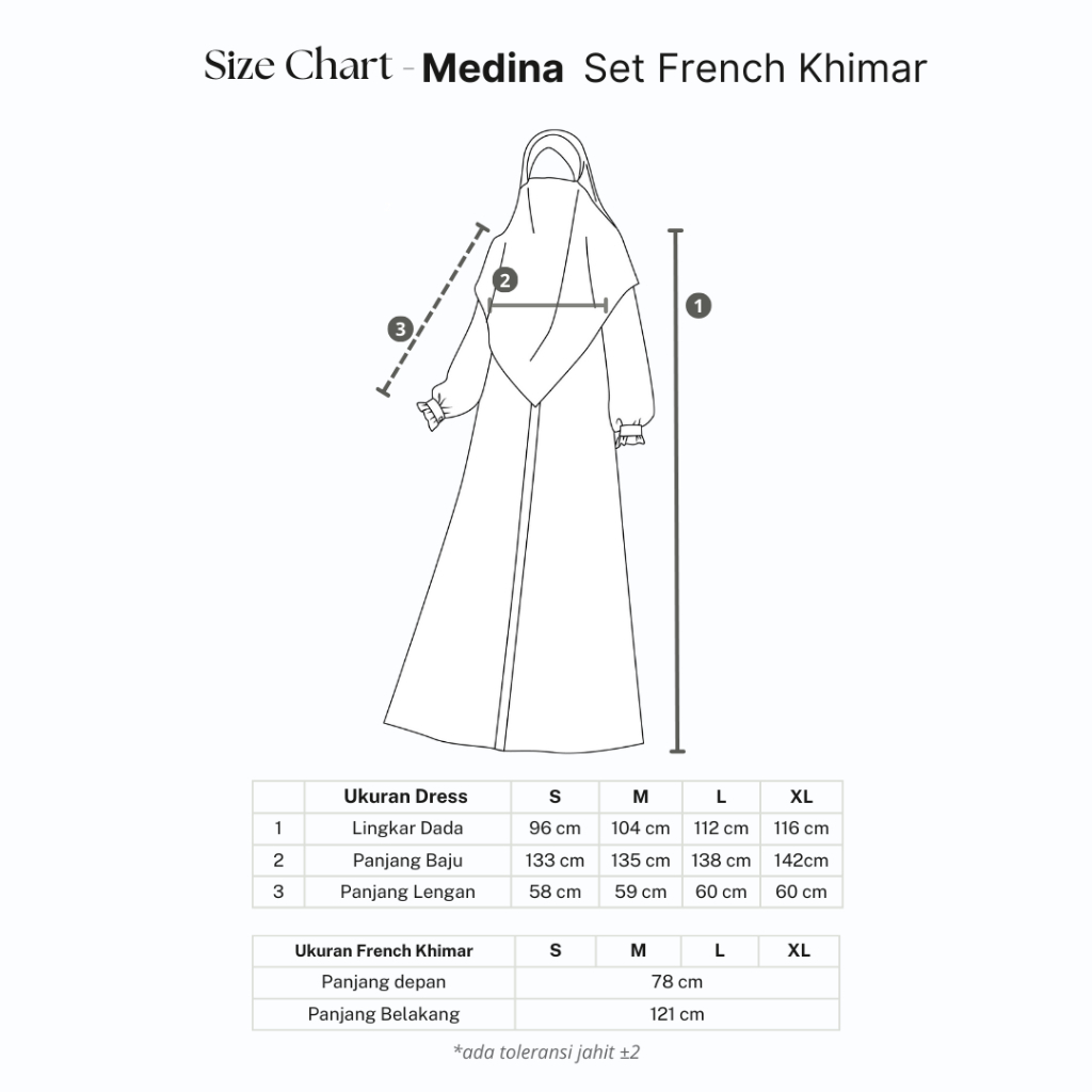 Medina Abaya Set List Bergo Instan Dress Syari Haji Umroh Lebaran dan hari Raya Terbaru By Umnawear