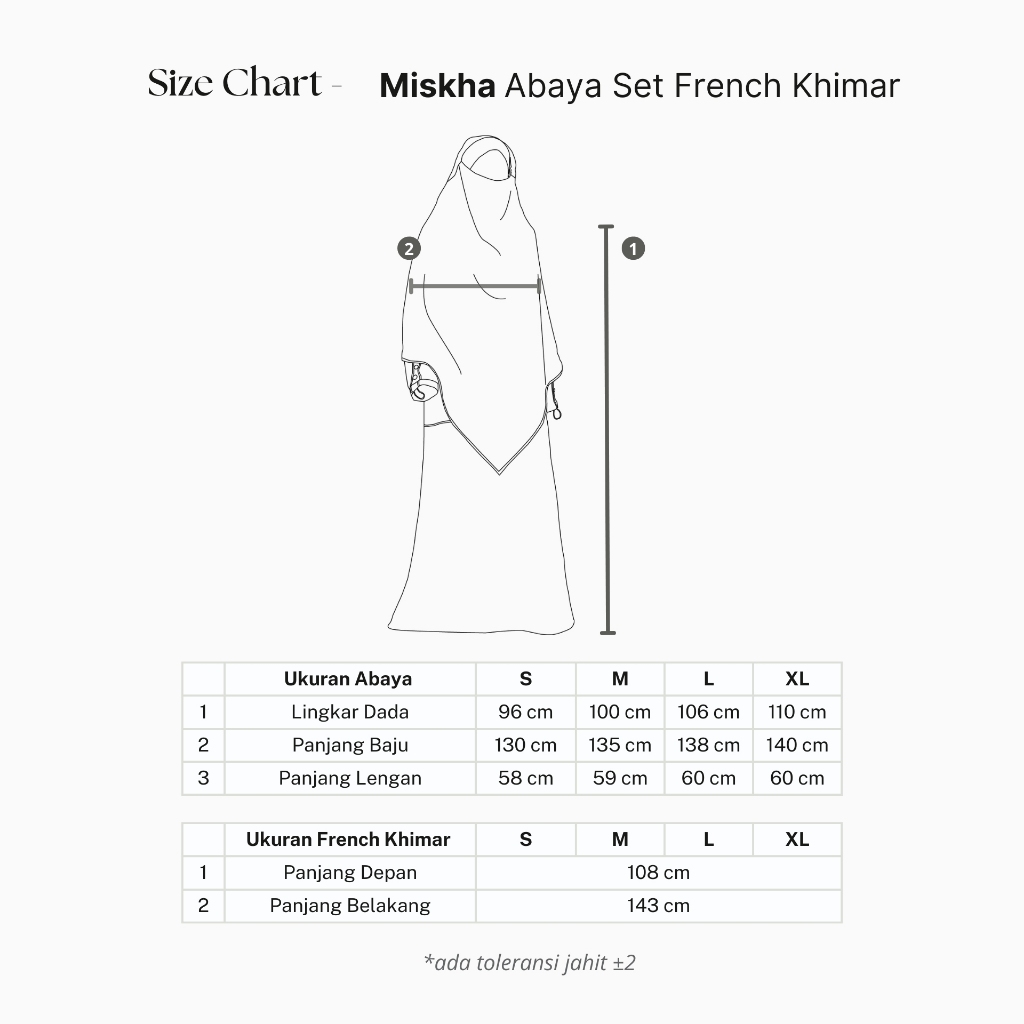 Miskha Abaya Gamis Set French Khimar Bahan Natail Terbaru Syari Haji Umroh hari Lebaran By Umnawear