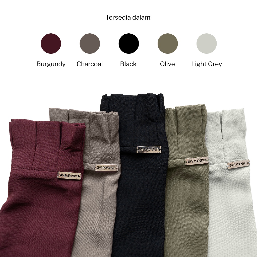Hanna Abaya Set French Khimar Bahan Natail Gamis Pergelangan Rempel Syari Umroh Lebaran By Umnawear