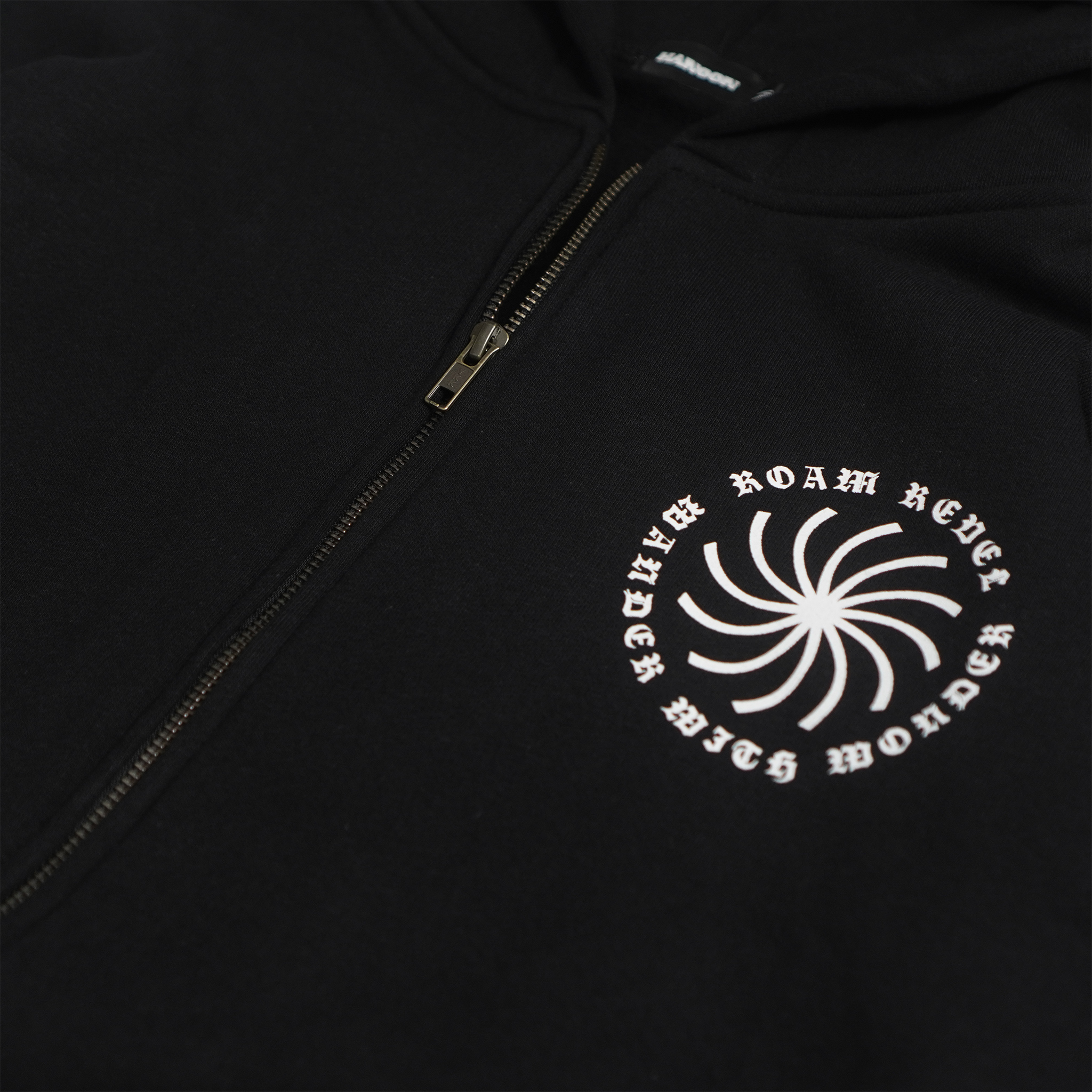 Hoodie Zipper - True Black