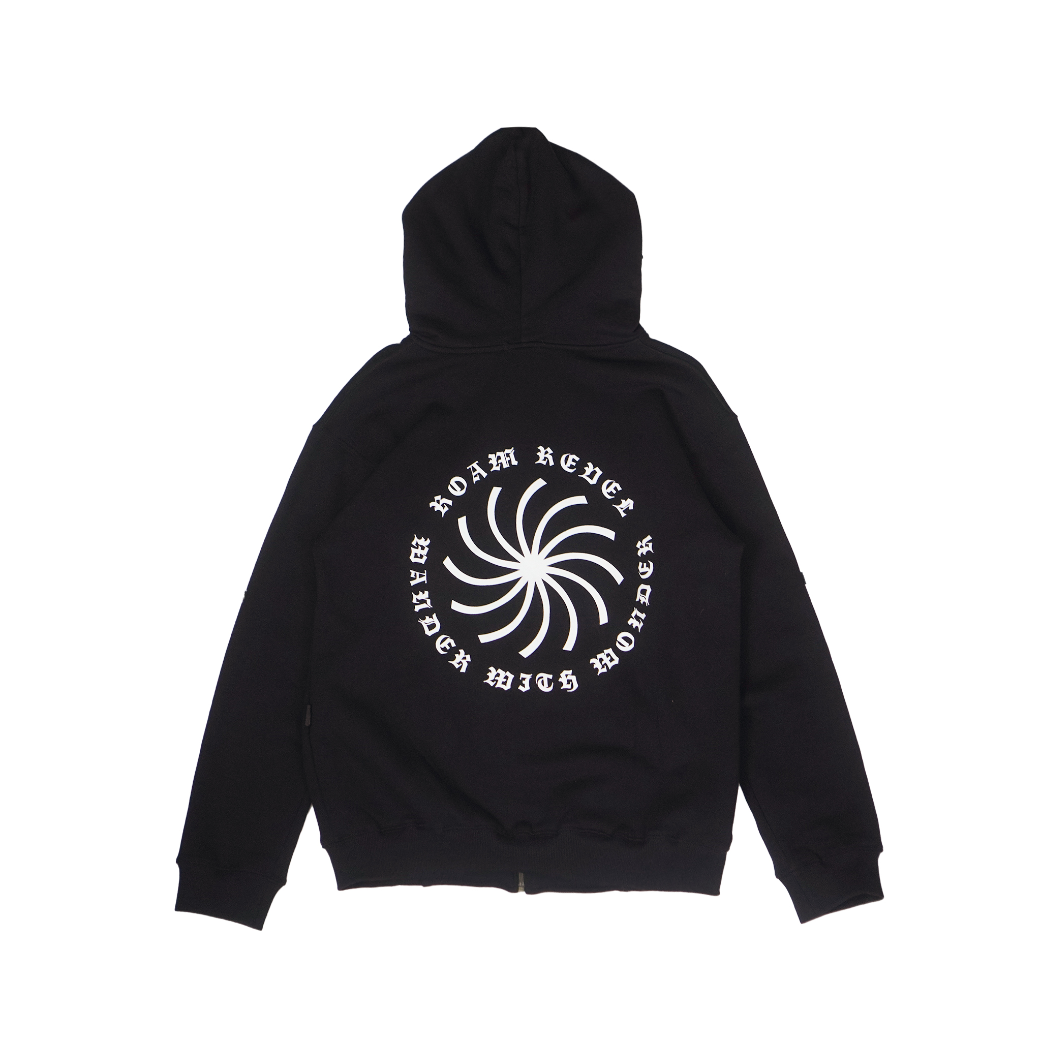 Hoodie Zipper - True Black