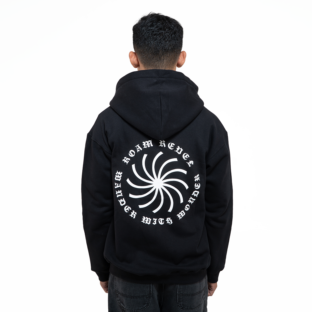 Hoodie Zipper - True Black