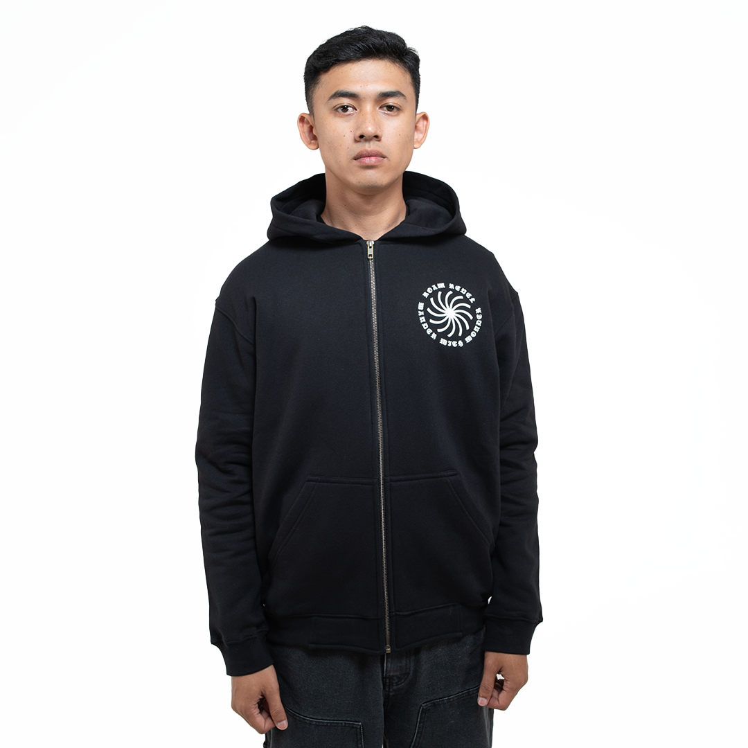 Hoodie Zipper - True Black