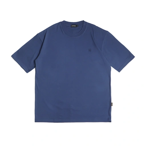 Image of T-Shirt Heavy Cotton Oversize - Plain Blue