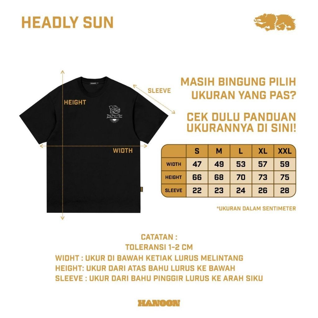 T-Shirt - Headly Sun Black