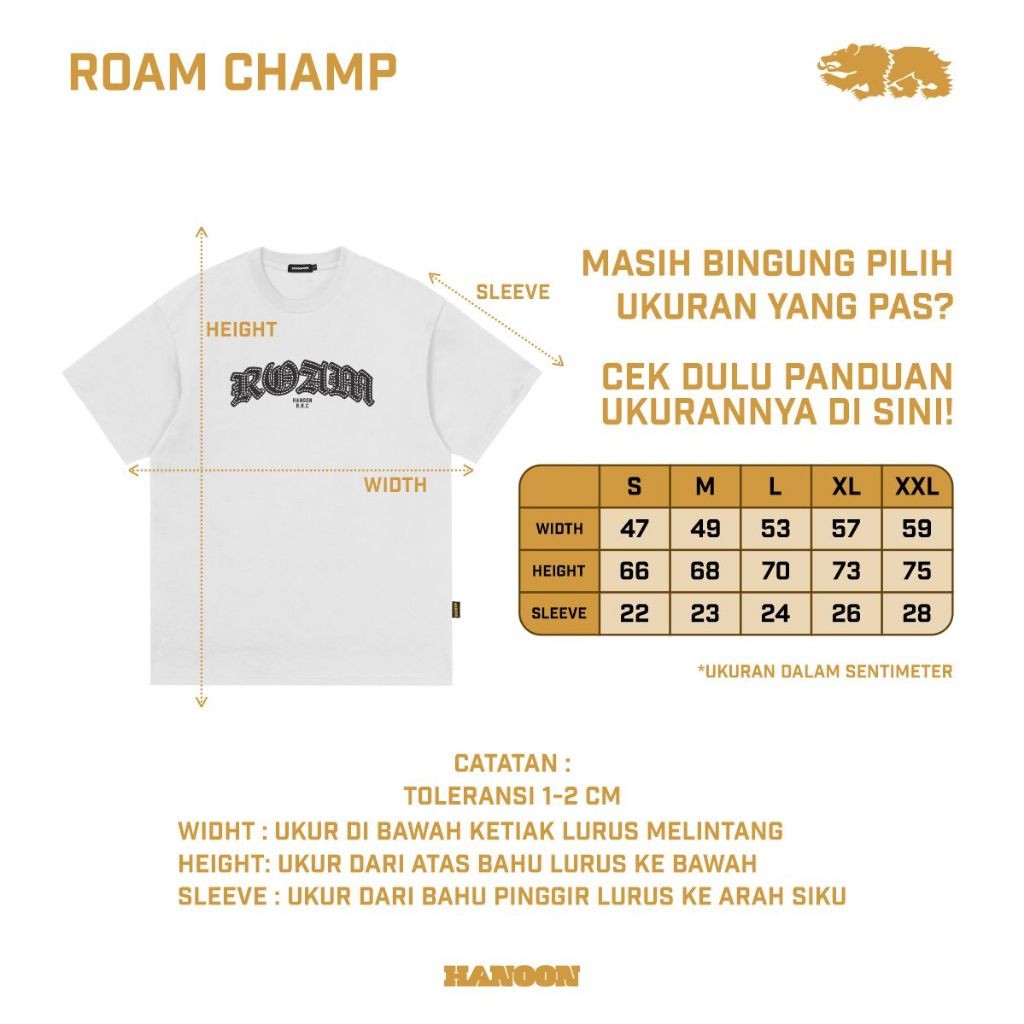 T-Shirt - Roam Champ White