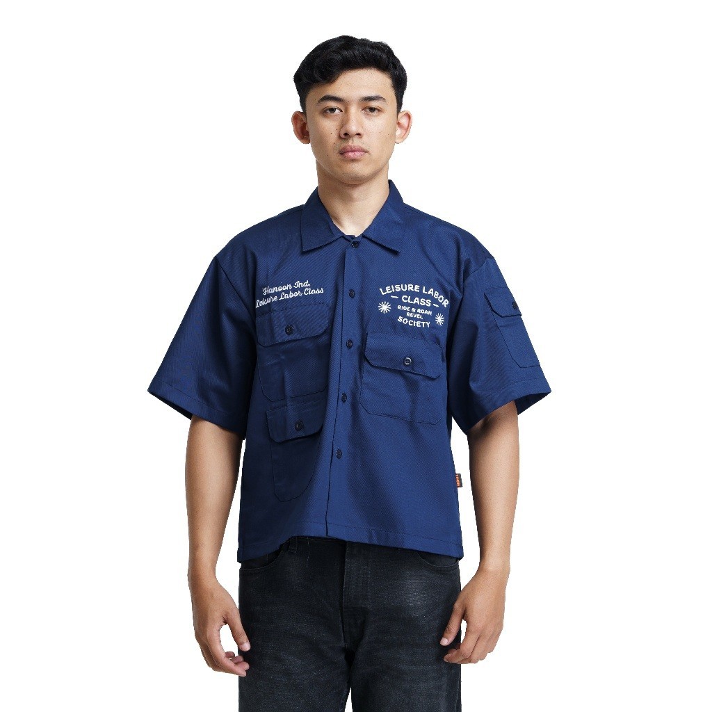 Boxy Shirt - Yox Nats Navy