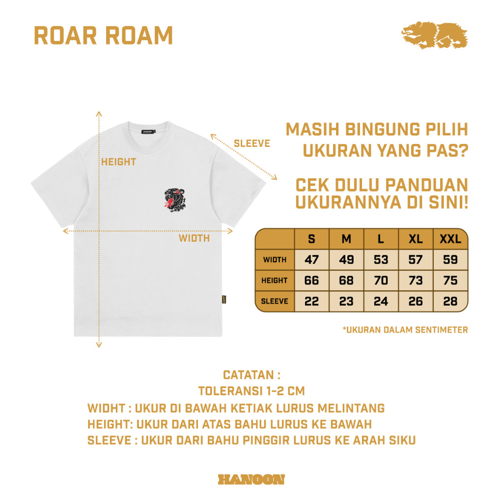 T-Shirt - Roar Roam White