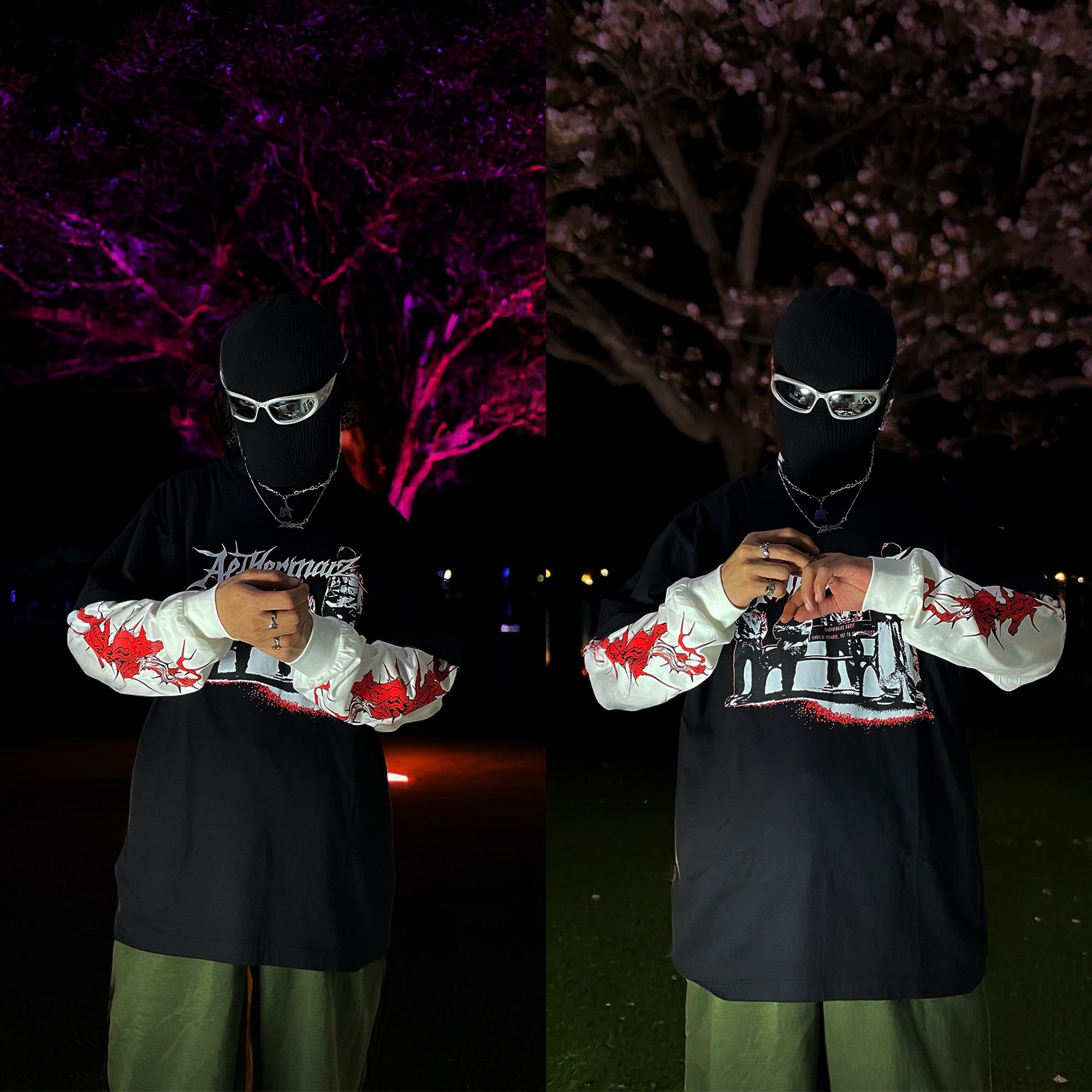 Longsleeve Boxy Double Layer | "LEGACY OF RESISTANCE" Hitam | AETHERMARZ
