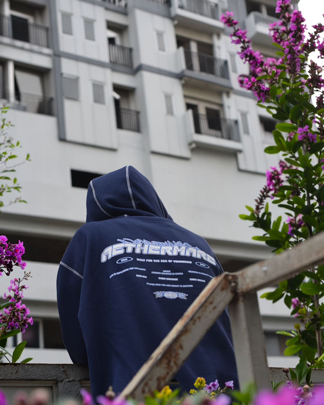 Boxy Tee Hoodie Zipper Ykk | Aethermarz "Resurgo"