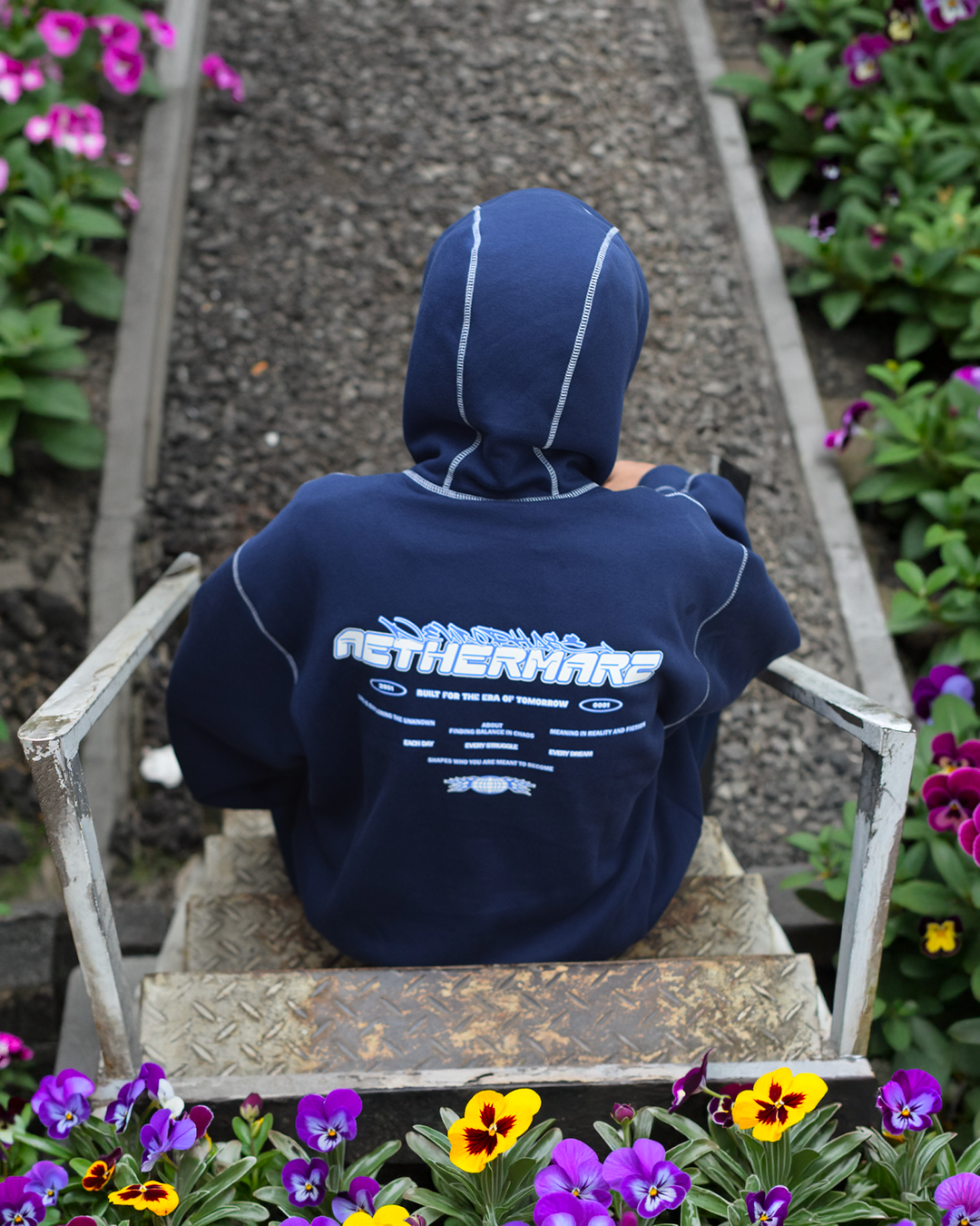 Boxy Tee Hoodie Zipper Ykk | Aethermarz "Resurgo"