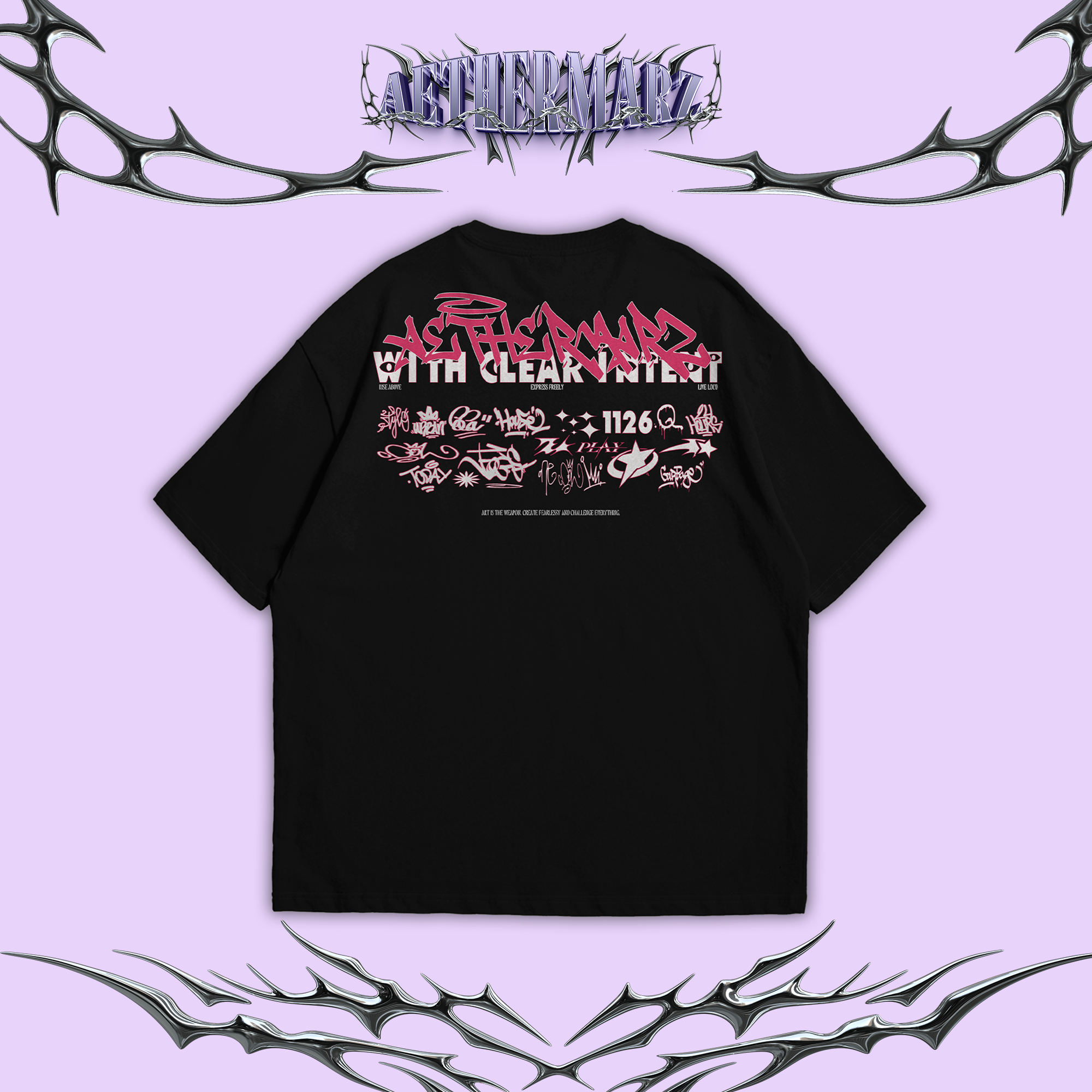 Oversized Tee Aethermarz - GRAFFITISM series