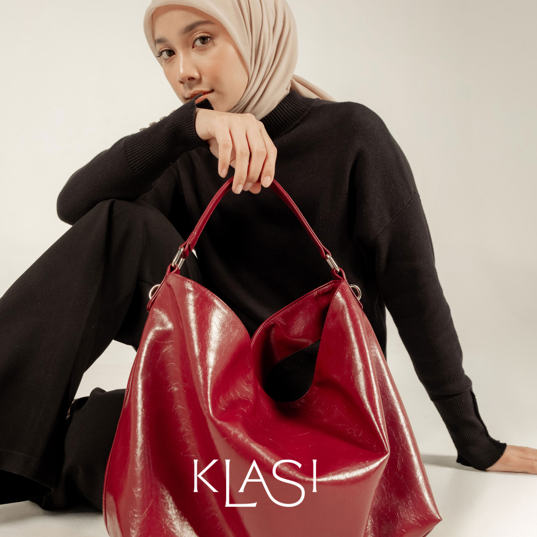 Beatrice Tote Bag - Maroon