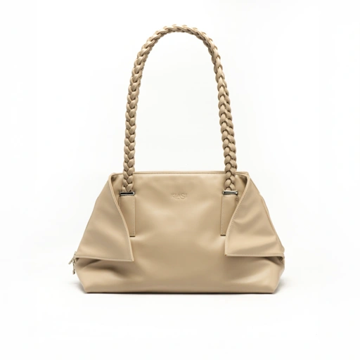 Image of Celeste Braided Handle Tote - Ivory